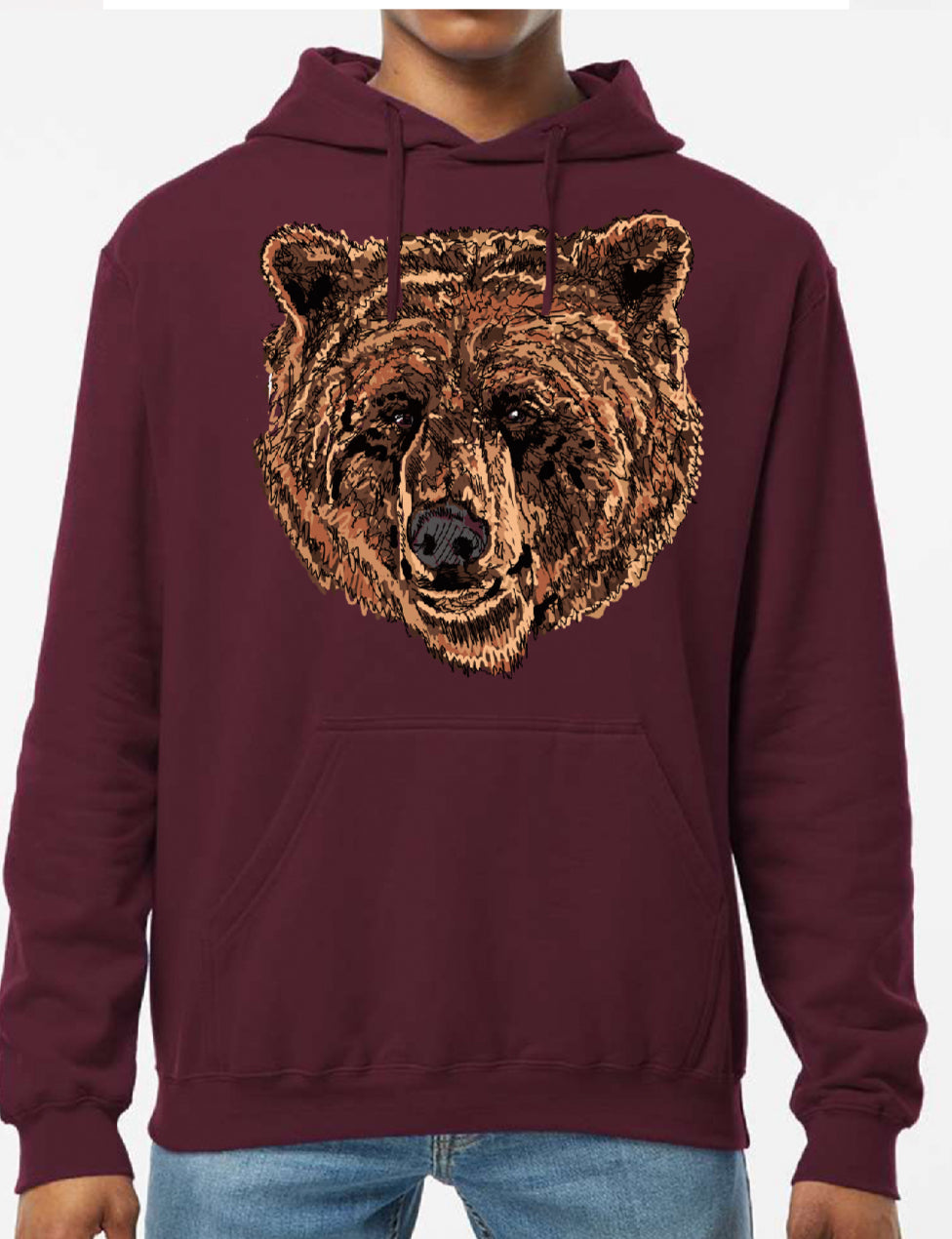 Scribble Bear Hooded Sweatshirt 