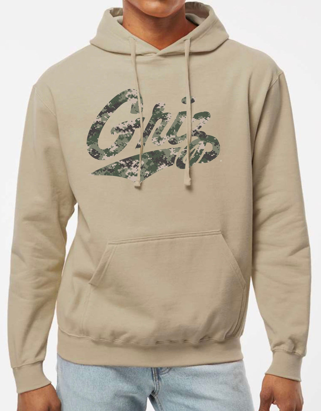 Adult Thinking About Griz Football Hooded Sweatshirt