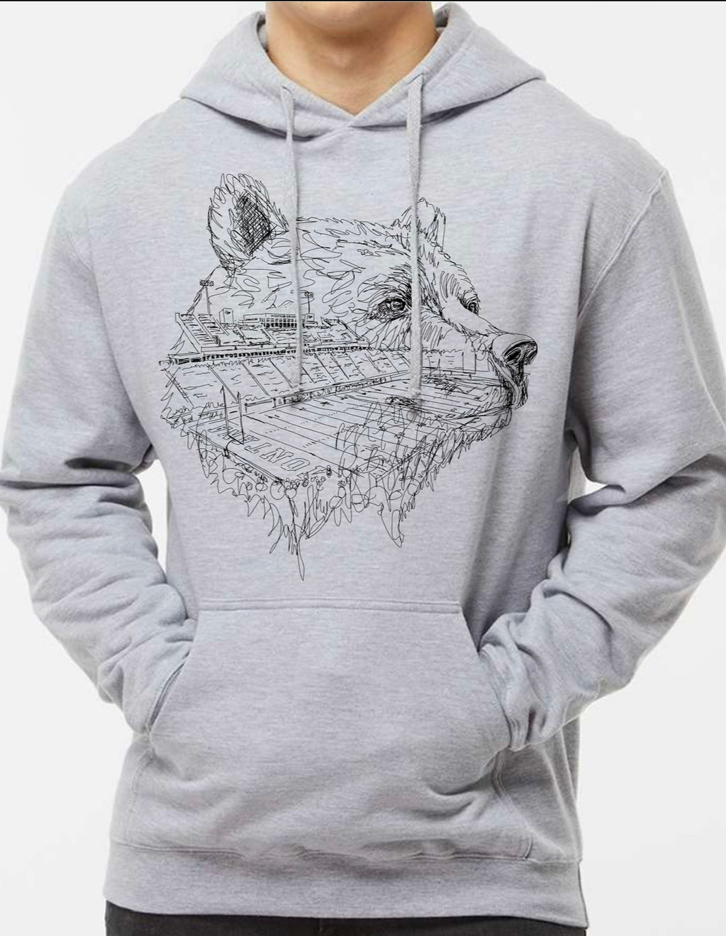 Thinking About Football Hooded Sweatshirt