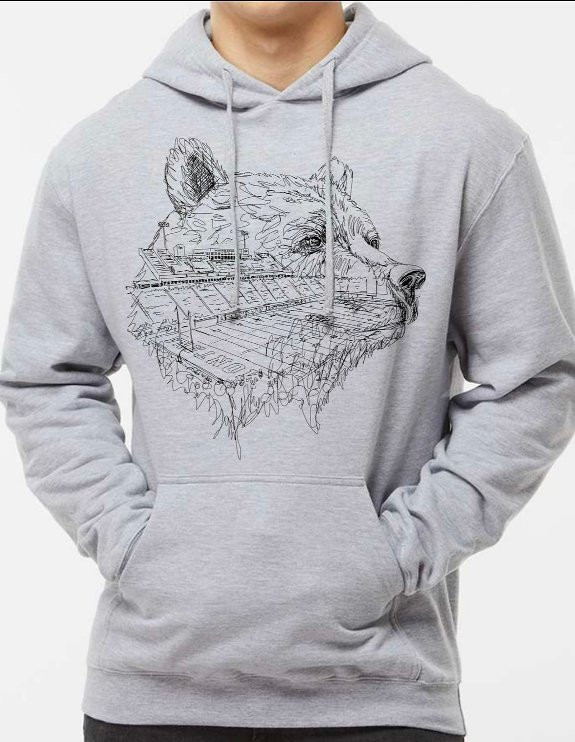 Thinking About Football Hooded Sweatshirt