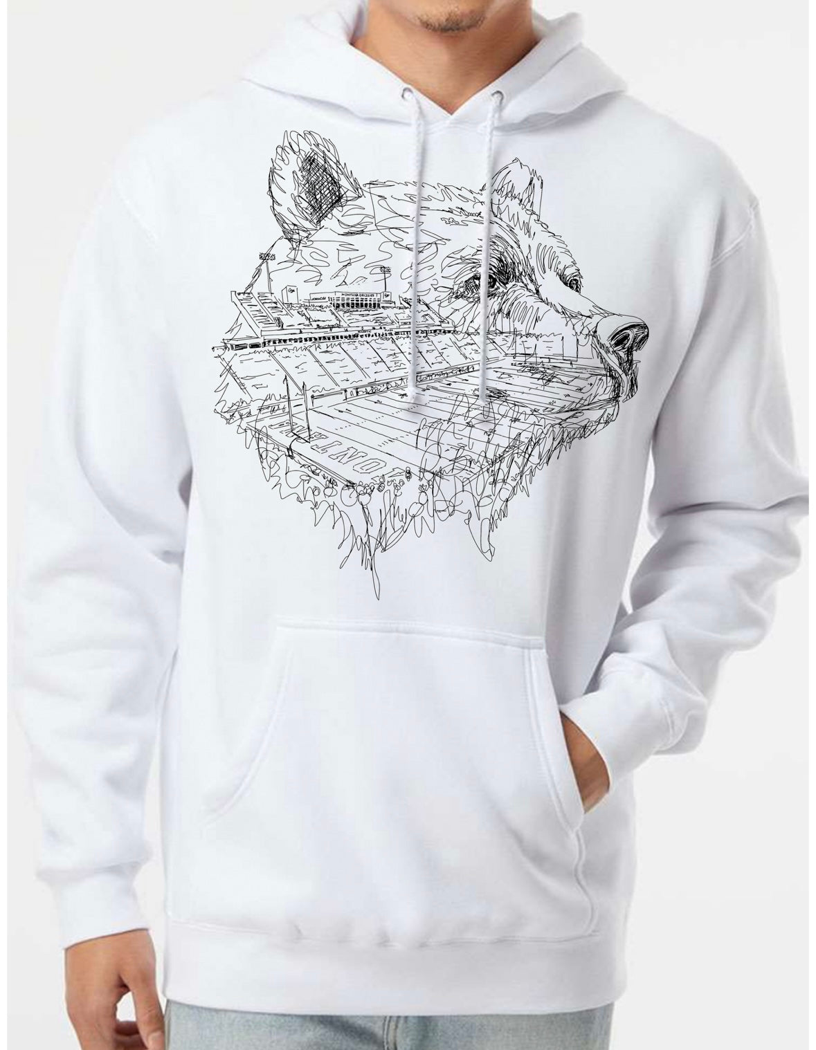 Thinking About Football Hooded Sweatshirt